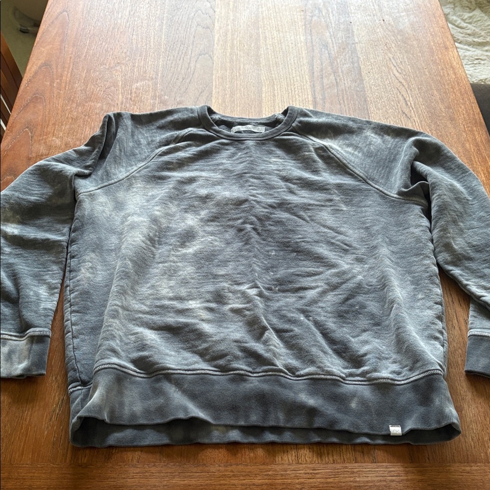 Outerknown Mens Sur Tie-Dye Hemp Organic Cotton-Blend Jersey Sweatshirt  Gray XL
